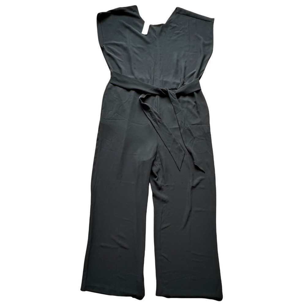 Loft   size 16 T Sleeveless jumpsuit‎  black New w/defects